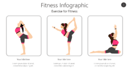 Fitness infographic illustrating exercises