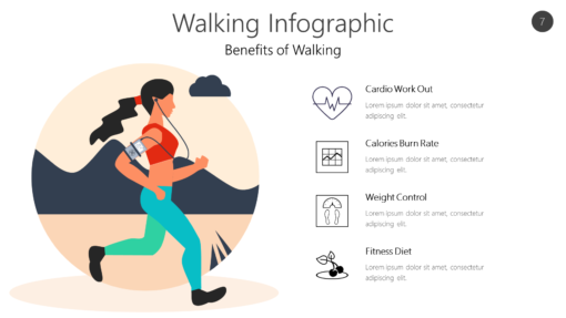 Health Fitness Infographics 07 Walking Infographic-pptinfographics