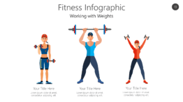 Working with weights for fitness.