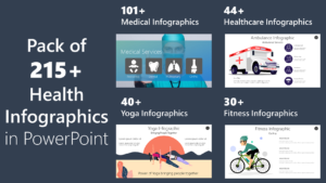 215+ health, healthcare, medical, fitness and yoga infographics
