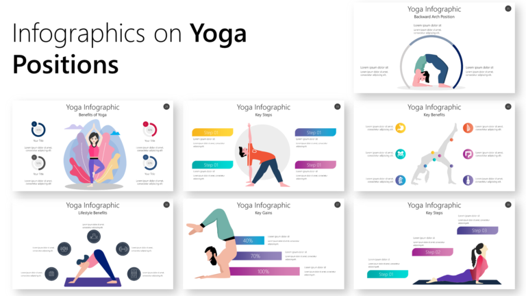 Yoga Infographics Collection PowerPoint Template