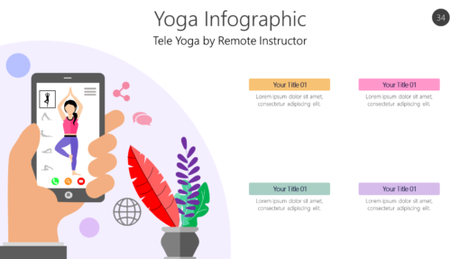 Tele yoga infographic