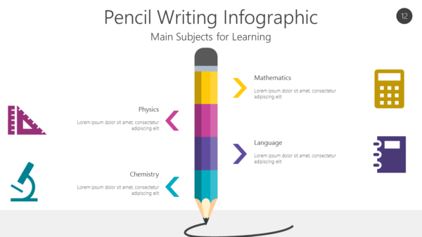 EDUO12 Pencil Writing Infographic-pptinfographics