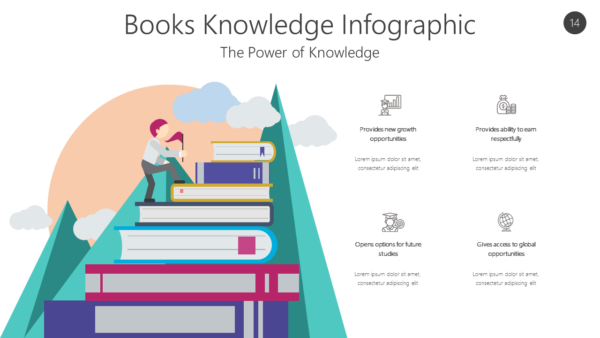 KNOW14 Books Knowledge Infographic-pptinfographics