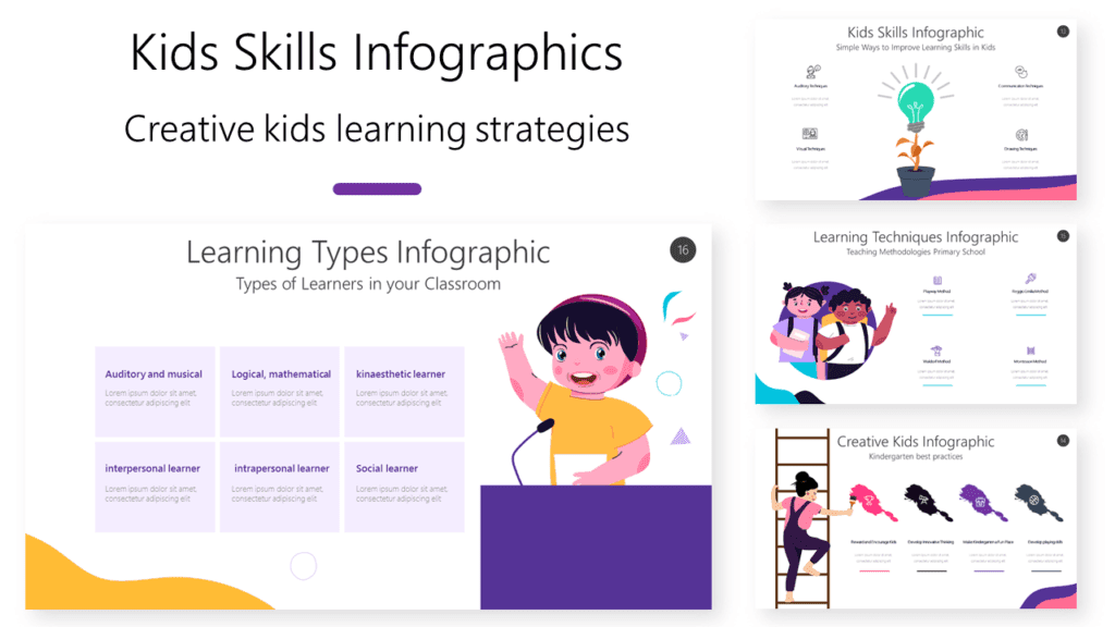 Engage Kids with Kindergarten Classroom Infographic Templates 3 Skills map built from kindergarten classroom infographic templates for teachers