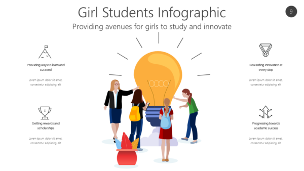 STUD9 Girl Students Infographic-pptinfographics