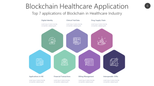 BCHC6 Blockchain Healthcare Application-pptinfographics