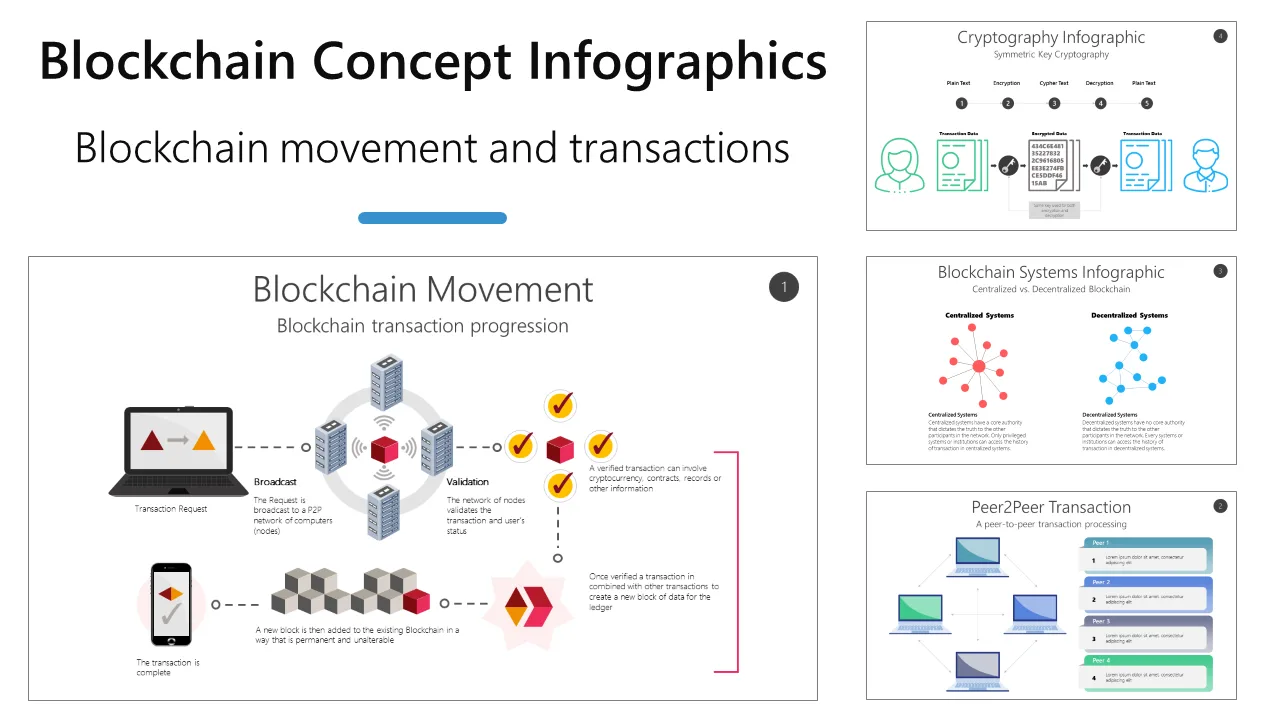Blockchain Technology Infographic PowerPoint Template