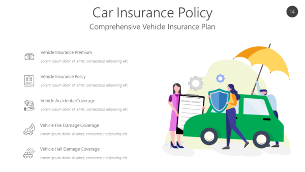 INSU14 Car Insurance Policy-pptinfographics