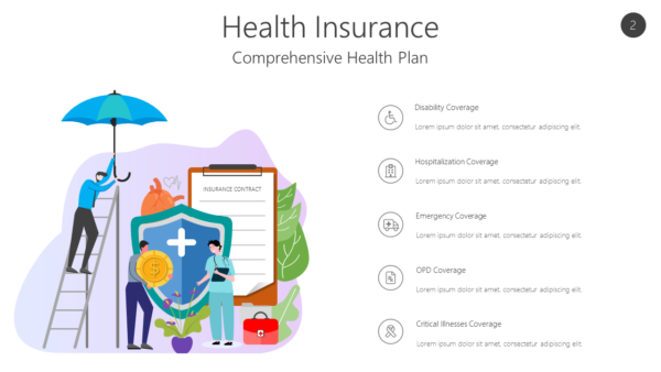 INSU2 Health Insurance-pptinfographics