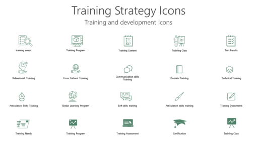 ICED12 Training Strategy Icons-pptinfographics