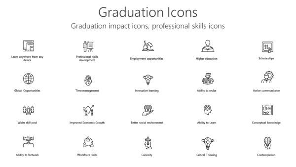 ICED3 Graduation Icons-pptinfographics