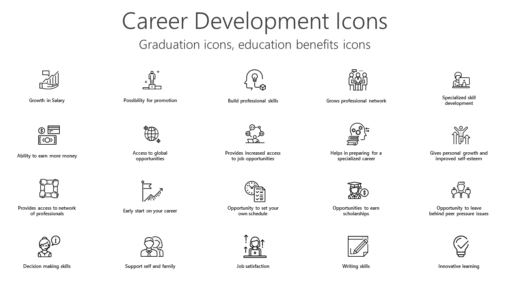 ICED5 Career Development Icons-pptinfographics