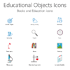 Educational Objects Icons