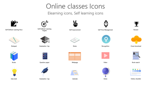 ICEL8 Online classes Icons-pptinfographics