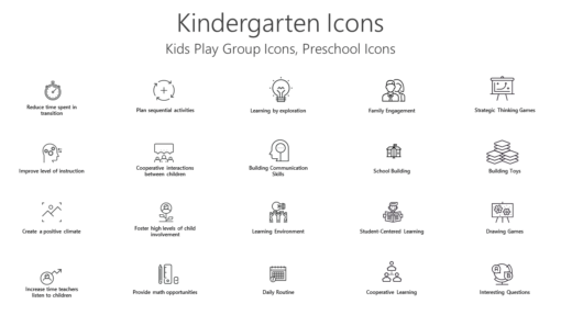 ICST12 Kindergarten Icons-pptinfographics