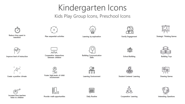 ICST12 Kindergarten Icons-pptinfographics