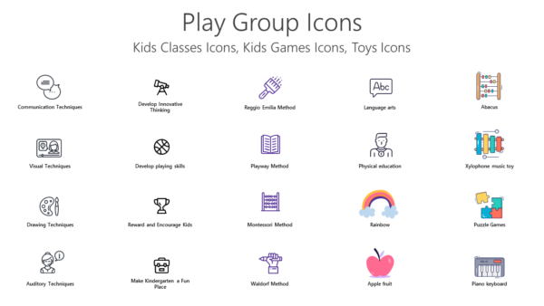 ICST13 Play Group Icons-pptinfographics