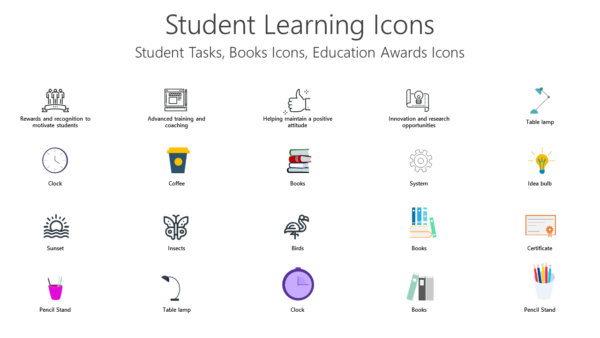 ICST9 Student Learning Icons-pptinfographics