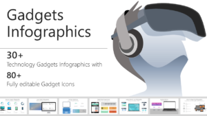 Technology gadgets infographics pack