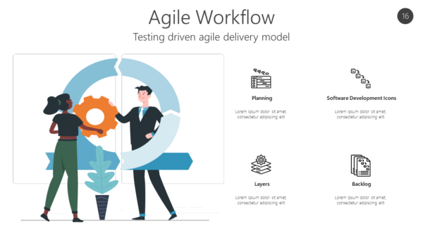 AGL16 Agile Workflow-pptinfographics