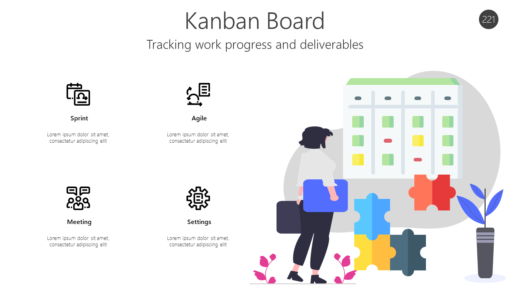 AGL221 Kanban Board-pptinfographics