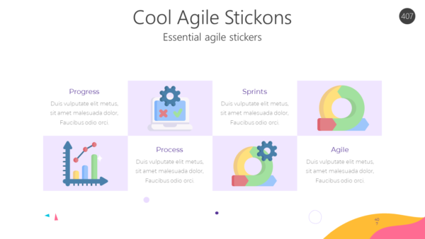 AGL407 Cool Agile Stickons-pptinfographics
