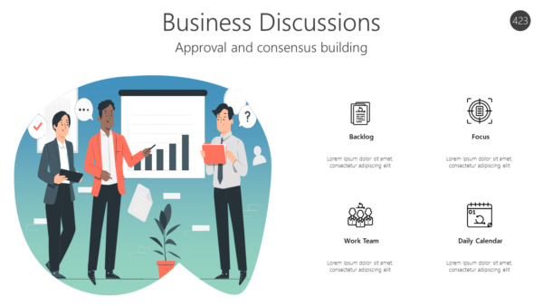 AGL423 Business Discussions-pptinfographics