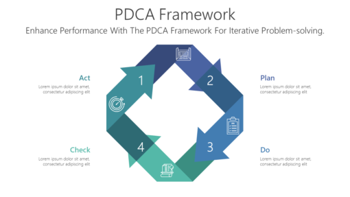 FW PDCA Framework-pptinfographics