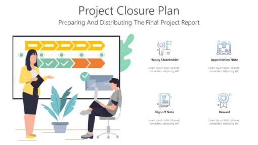 PCL Project Closure Plan-pptinfographics