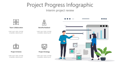 PD Project Progress Infographic-pptinfographics