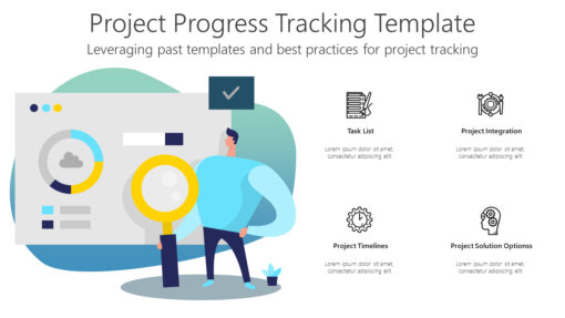 PD Project Progress Tracking Template-pptinfographics