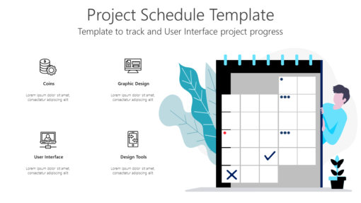 PD Project Schedule Template-pptinfographics