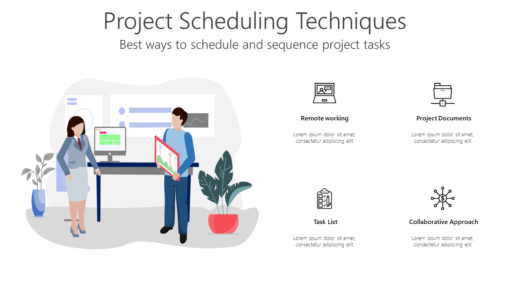 PD Project Scheduling Techniques-pptinfographics
