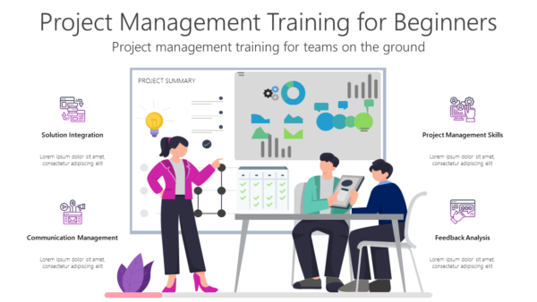 Project Management Training For Beginners PPT Template Free Download