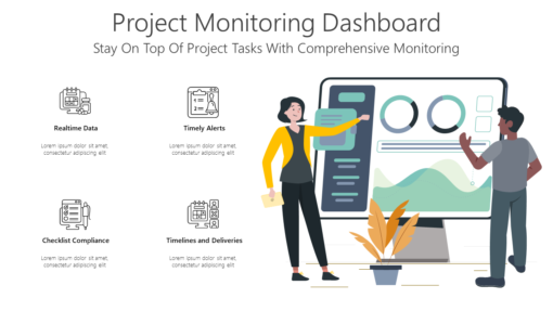 PMO Project Monitoring Dashboard-pptinfographics