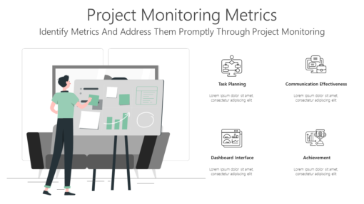PMO Project Monitoring Metrics-pptinfographics