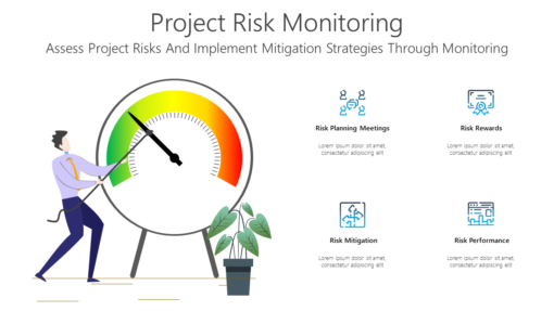PMO Project Risk Monitoring-pptinfographics