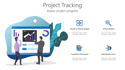 PMO Project Tracking-pptinfographics