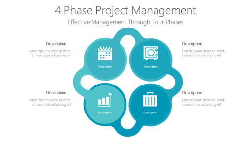 PP 4 Phase Project Management-pptinfographics
