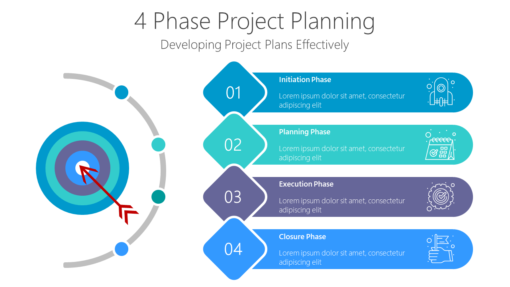 PP 4 Phase Project Planning-pptinfographics