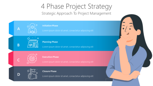 PP 4 Phase Project Strategy-pptinfographics