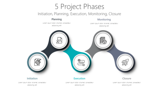 PP 5 Project Phases-pptinfographics