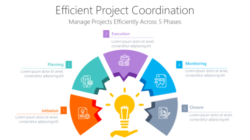 PP Efficient Project Coordination-pptinfographics