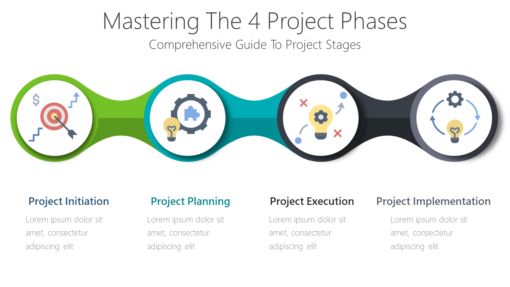 PP Mastering The 4 Project Phases-pptinfographics