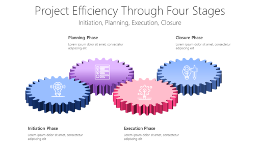 PP Project Efficiency Through Four Stages-pptinfographics