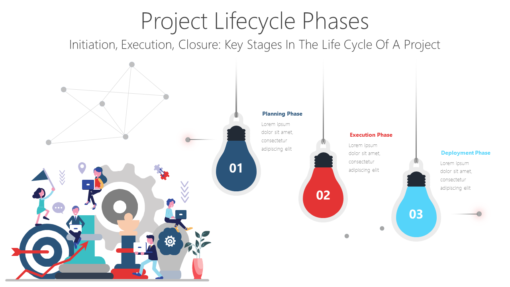 PP Project Lifecycle Phases-pptinfographics