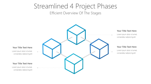 PP Streamlined 4 Project Phases-pptinfographics