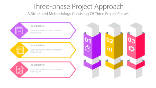 PP Three phase Project Approach-pptinfographics