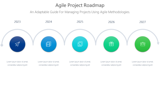 PRO Agile Project Roadmap-pptinfographics